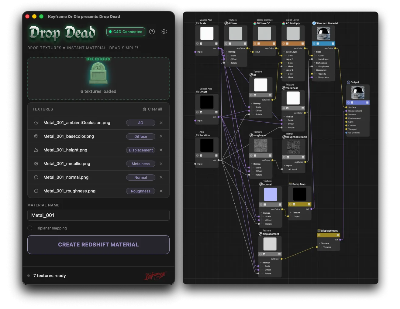 Drop Dead UI preview